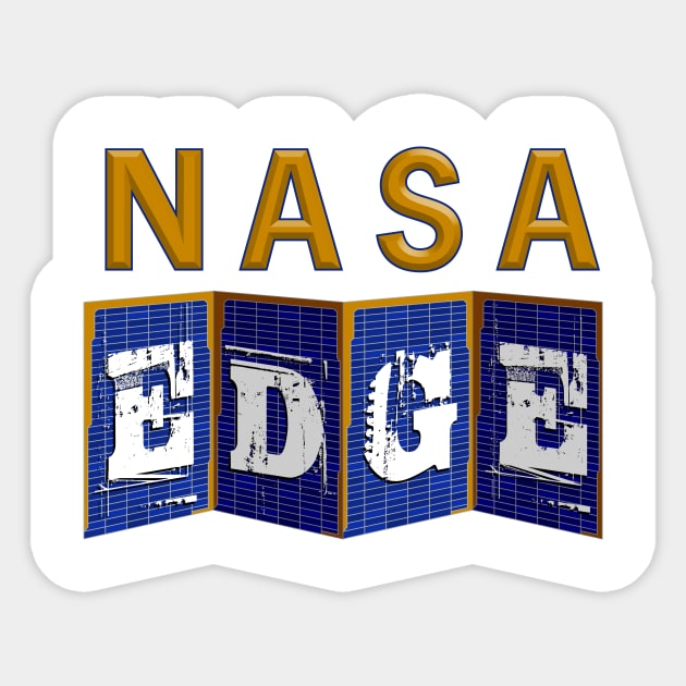 NASA EDGE Sticker by HIDENbehindAroc